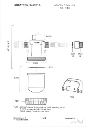 D45RE1.5 Parts Diagrams