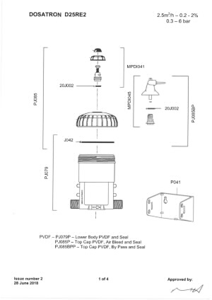 D25RE2 Parts Diagrams
