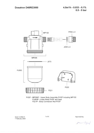 D45RE3000 Parts Diagrams