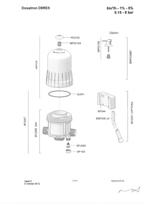 D8RE5 Parts Diagrams